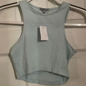 Women’s Sky Blue Cropped Tank